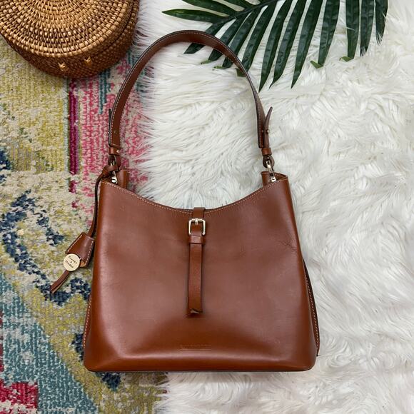 Dooney & Bourke Handbags - $550 Dooney & Bourke Designer Brown Leather Alto Small Lauretta Bag Purse